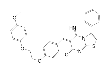 7H-thiazolo[3,2-a]pyrimidin-7-one, 5,6-dihydro-5-imino-6-[[4-[2-(4-methoxyphenoxy)ethoxy]phenyl]methylene]-3-phenyl-, (6Z)-