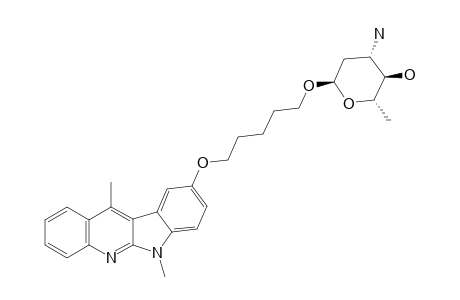 (2S,3R,4S,6R)-4-amino-6-[5-(6,11-dimethylindolo[2,3-b]quinolin-9-yl)oxypentoxy]-2-methyloxan-3-ol