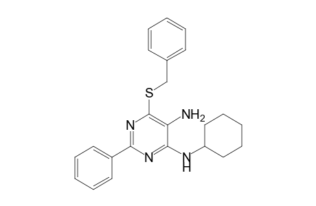 4(N)-Cyclohexyl-6-(benzylthio)-2-phenylpyrimidine-4,5-diamine