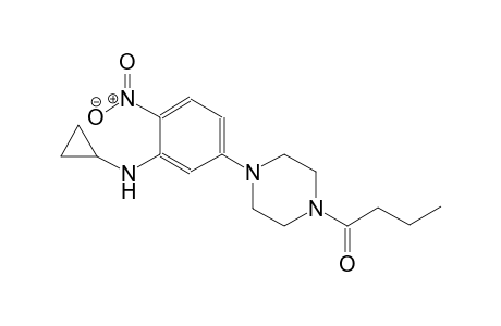 N-[5-(4-butyryl-1-piperazinyl)-2-nitrophenyl]-N-cyclopropylamine