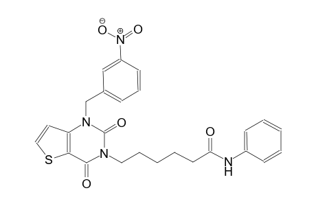 6-(1-(3-nitrobenzyl)-2,4-dioxo-1,4-dihydrothieno[3,2-d]pyrimidin-3(2H)-yl)-N-phenylhexanamide
