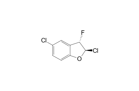 Benzofuran, 2,5-dichloro-3-fluoro-2,3-dihydro-, trans-