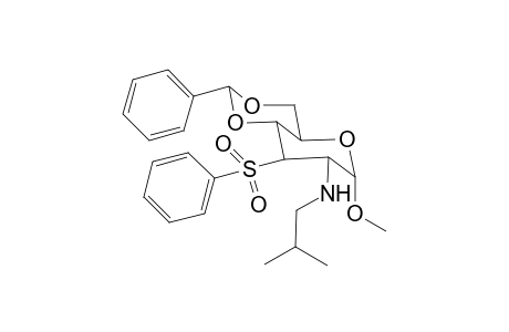 Methyl 2,3-Dideoxy-2-N-isobutylamino-4,6-O-(phenylmethylene)-3-C-phenylsulfonyl-.alpha.,D-glucopyranoside