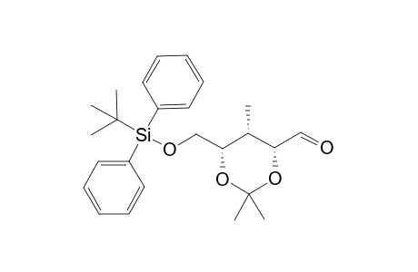 (4R,5S,6S)-6-[[tert-butyl(diphenyl)silyl]oxymethyl]-2,2,5-trimethyl-1,3-dioxane-4-carbaldehyde