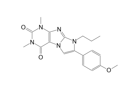 1H-imidazo[2,1-f]purine-2,4(3H,8H)-dione, 7-(4-methoxyphenyl)-1,3-dimethyl-8-propyl-