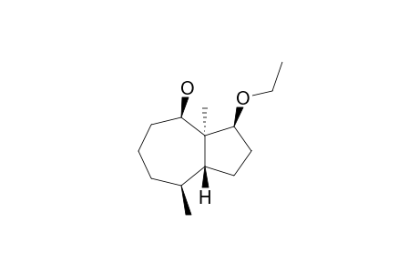 (1R*,2S*,6R*,7R*,10R*)-1,6-DIMETHYL-10-ETHOXYBICYCLO-[5.3.0]-DECAN-2-OL