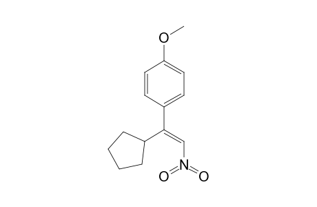 (E)-2-Cyclopentyl-2-(4-methoxyphenyl)-1-nitroethene