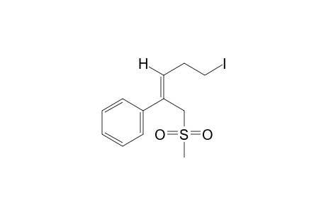 (Z)-5-iodo-2-phenyl-2-pentenyl methyl sulfone