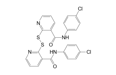 2-[[3-[(4-chloroanilino)-oxomethyl]-2-pyridinyl]disulfanyl]-N-(4-chlorophenyl)-3-pyridinecarboxamide