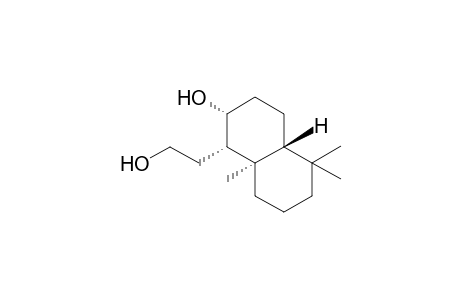 1-Naphthaleneethanol, decahydro-2-hydroxy-5,5,8a-trimethyl-, [1R-(1.alpha.,2.alpha.,4a.beta.,8a.alpha.)]-