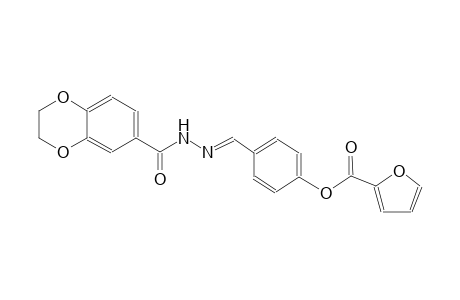 1,4-benzodioxin-6-carboxylic acid, 2,3-dihydro-, 2-[(E)-[4-[(2-furanylcarbonyl)oxy]phenyl]methylidene]hydrazide