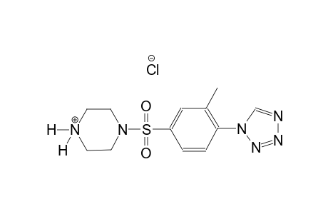 piperazinium, 1-[[3-methyl-4-(1H-tetrazol-1-yl)phenyl]sulfonyl]-,chloride