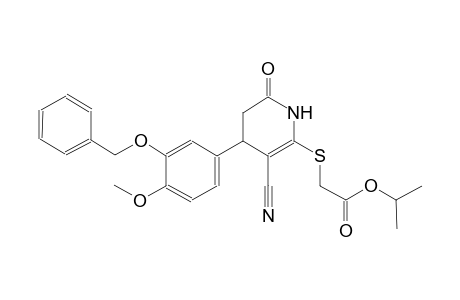acetic acid, [[3-cyano-1,4,5,6-tetrahydro-4-[4-methoxy-3-(phenylmethoxy)phenyl]-6-oxo-2-pyridinyl]thio]-, 1-methylethyl ester