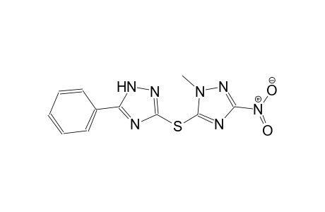 1-methyl-3-nitro-5-[(5-phenyl-1H-1,2,4-triazol-3-yl)sulfanyl]-1H-1,2,4-triazole