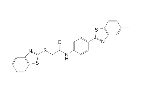 acetamide, 2-(2-benzothiazolylthio)-N-[4-(5-methyl-2-benzothiazolyl)phenyl]-