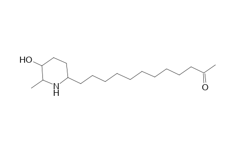 2-Dodecanone, 12-(5-hydroxy-6-methyl-2-piperidinyl)-, [2S-(2.alpha.,5.alpha.,6.alpha.)]-
