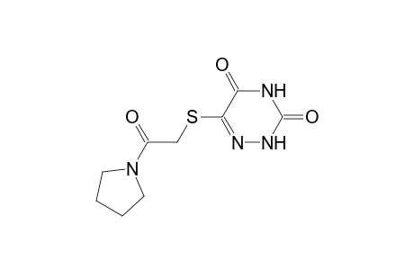 1,2,4-triazine-3,5(2H,4H)-dione, 6-[[2-oxo-2-(1-pyrrolidinyl)ethyl]thio]-