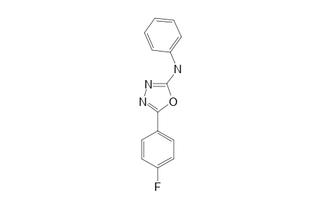 2-(4-FLUOROPHENYL)-5-(PHENYLAMINO)-1,3,4-OXADIAZOLE