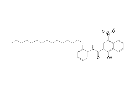 2-Naphthalenecarboxamide, 1-hydroxy-4-nitro-N-[2-(tetradecyloxy)phenyl]-