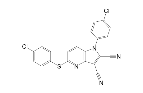 1-(4-CHLOROPHENYL)-5-[(4-CHLOROPHENYL)-SUFANYL]-1H-PYRROLO-[3,2-B]-PYRIDINE-2,3-DICARBONITRILE