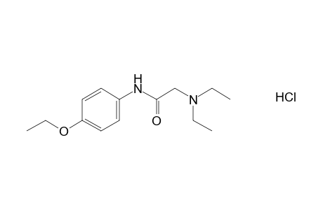 2-(diethylamino)-p-acetophenetidide, monohydrochloride