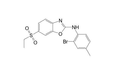 1,3-Benzoxazol-2-amine, N-(2-bromo-4-methylphenyl)-6-(ethylsulfonyl)-