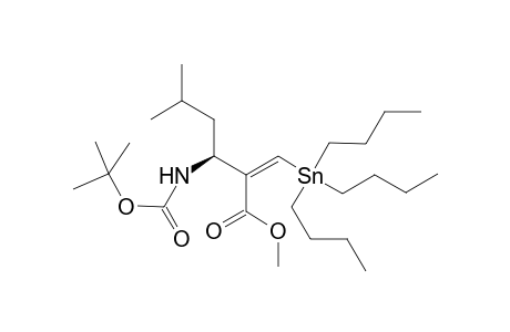 Methyl 2-{(1S)-1-[(tert-butoxy)carbonylamino]-3-methyl-butyl}-(2Z)-3-tributylstannylprop-2-enoate