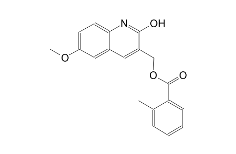 (2-hydroxy-6-methoxy-3-quinolinyl)methyl 2-methylbenzoate