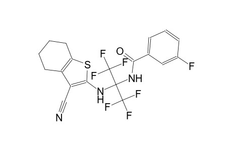 benzamide, N-[1-[(3-cyano-4,5,6,7-tetrahydrobenzo[b]thien-2-yl)amino]-2,2,2-trifluoro-1-(trifluoromethyl)ethyl]-3-fluoro-