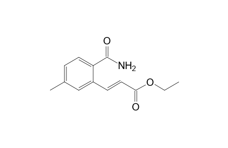 Ethyl (E)-3-(2-Carbamoyl-5-methylphenyl)acrylate