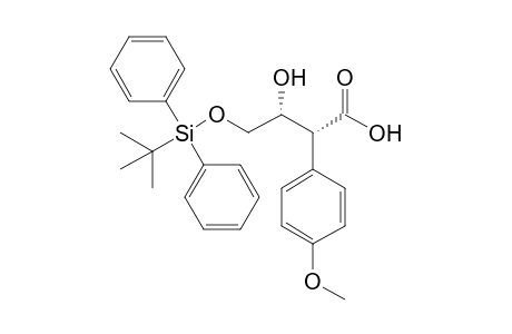 (2R,3R)-4-(tert-Butyldiphenylsilyloxy)-3-hydroxy-2-(4-methoxyphenyl)butanoic acid
