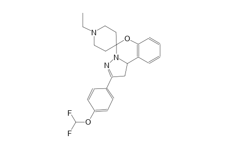 2-(4-(difluoromethoxy)phenyl)-1'-ethyl-1,10b-dihydrospiro[benzo[e]pyrazolo[1,5-c][1,3]oxazine-5,4'-piperidine]