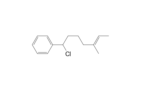 Benzene, (1-chloro-5-methyl-5-heptenyl)-