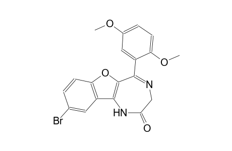 9-Bromanyl-5-(2,5-dimethoxyphenyl)-1,3-dihydro-[1]benzofuro[3,2-e][1,4]diazepin-2-one