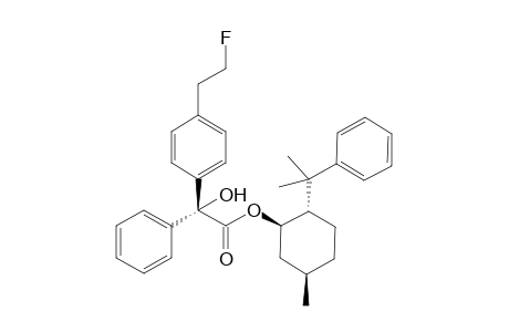 (1R,2S,5R)-5-Methyl-2-(1-methyl-1-phenylethyl)cyclohexyl (R)-.alpha.-hydroxy-.alpha.-(4-[2-fluoroethyl]phenyl)benzeneacetic acid ester