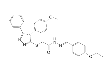 N'-[(E)-(4-ethoxyphenyl)methylidene]-2-{[4-(4-methoxyphenyl)-5-phenyl-4H-1,2,4-triazol-3-yl]sulfanyl}acetohydrazide