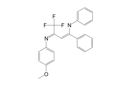 PHENYL-[(Z)-4,4,4-TRIFLUORO-3-(4-METHOXYPHENYLIMINO)-1-PHENYL-1-BUTENYL]-AMINE