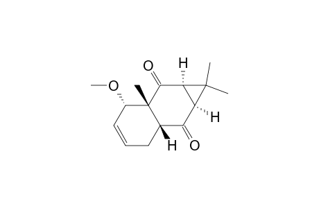 1H-Cyclopropa[b]naphthalene-2,7-dione, 1a,2a,3,6,6a,7a-hexahydro-3-methoxy-1,1,2a-trimethyl-, (1a.alpha.,2a.beta.,3.alpha.,6a.beta.,7a.alpha.)-(.+-.)-