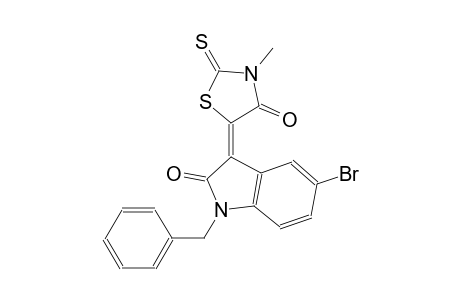 (3Z)-1-benzyl-5-bromo-3-(3-methyl-4-oxo-2-thioxo-1,3-thiazolidin-5-ylidene)-1,3-dihydro-2H-indol-2-one