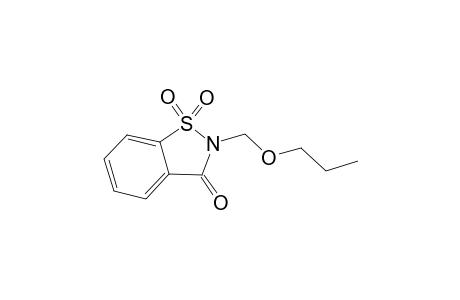 1,2-Benzisothiazolin-3-one, 2-(propoxymethoxy)-, 1,1-dioxide