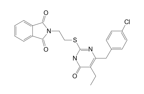 6-(4-CHLOROBENZYL)-5-ETHYL-2-[2-(N-PHTHALIMIDO)-ETHYL]-THIOPYRIMIDIN-4(3H)-ONE