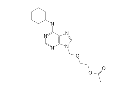9-[(2-ACETOXYETHOXY)-METHYL]-6-CYCLOHEXYLAMINOPURINE