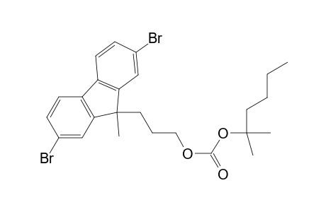 3-(2,7-Dibromo-9-methyl-fluoren-9-yl)propyl (2-methylhexan-2-yl) carbonate