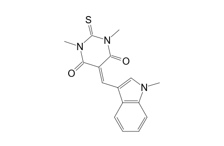 1,3-Dimethyl-5-(1-methyl-1H-indol-3-ylmethylene)-2-thioxo-dihydro-pyrimidine-4,6-dione