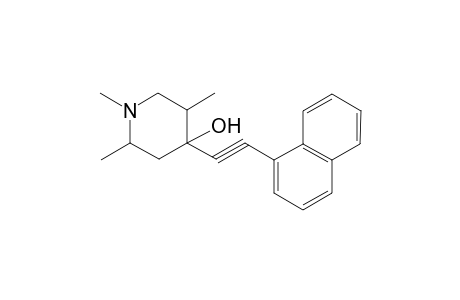 1,2,5-Trimethyl-4-(1-naphthylethynyl)-4-piperidinol