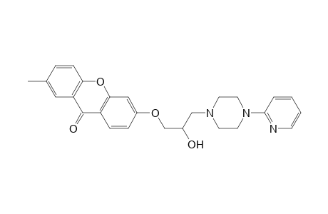 6-(2-Hydroxy-3-(4-(pyridin-2-yl)piperazin-1-yl)propoxy)-2-methyl-9H-xanthen-9-one