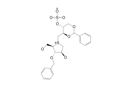 3-O-BENZYL-1,4-DIDEOXY-1,4-[[(2S,3S)-2,4-O-BENZYLIDENE-3-(SULFOOXY)-BUTYL]-EPISULFONIUMYLIDENE]-D-ARABINITOL-INNER-SALT