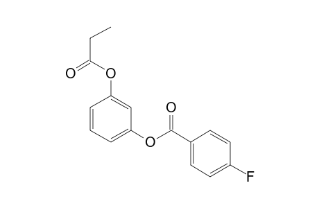 1,3-Benzenediol, o-(4-fluorobenzoyl)-o'-propionyl-