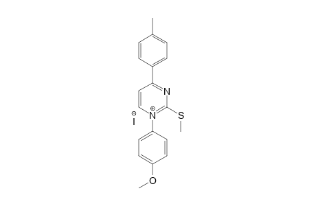 1-(4-Methoxyphenyl)-4-(4-methylphenyl)-2-methylthiopyrimidinium Iodide