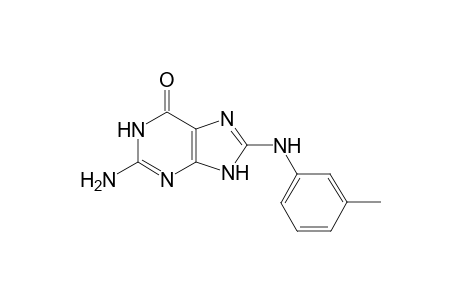 2-Amino-8-m-tolylamino-1,9-dihydro-purin-6-one